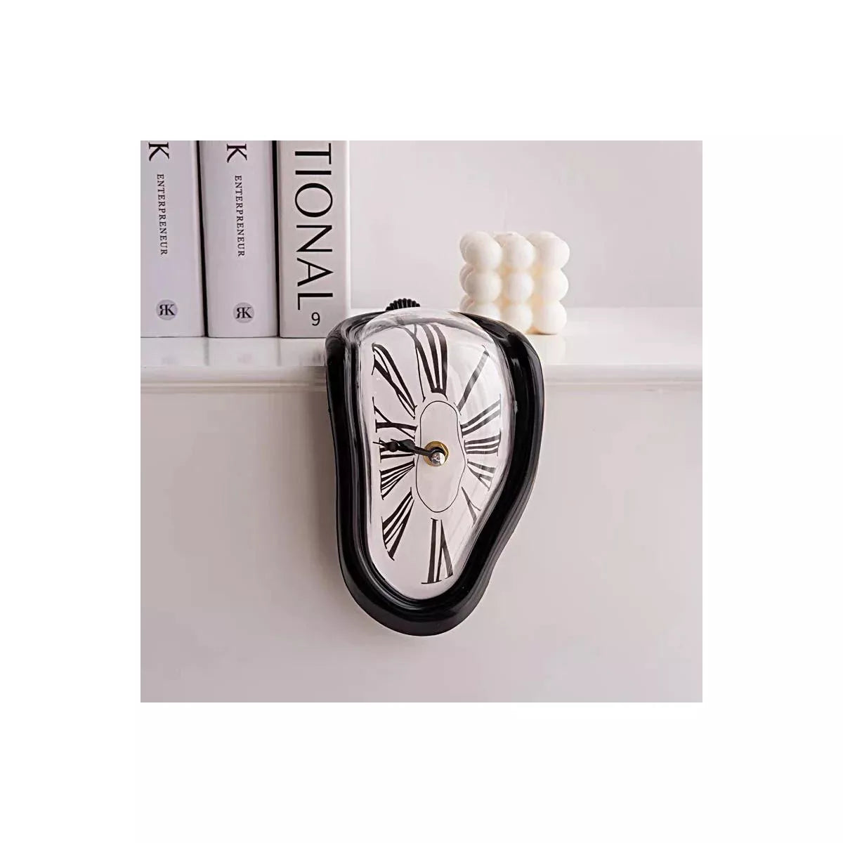 Maison Products Melting Clock, Salvador Dali Watch Melted Clock for Decorative Home Office Shelf Desk Table Funny Creative Gift