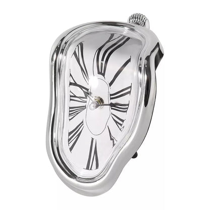 Maison Products Melting Clock, Salvador Dali Watch Melted Clock for Decorative Home Office Shelf Desk Table Funny Creative Gift