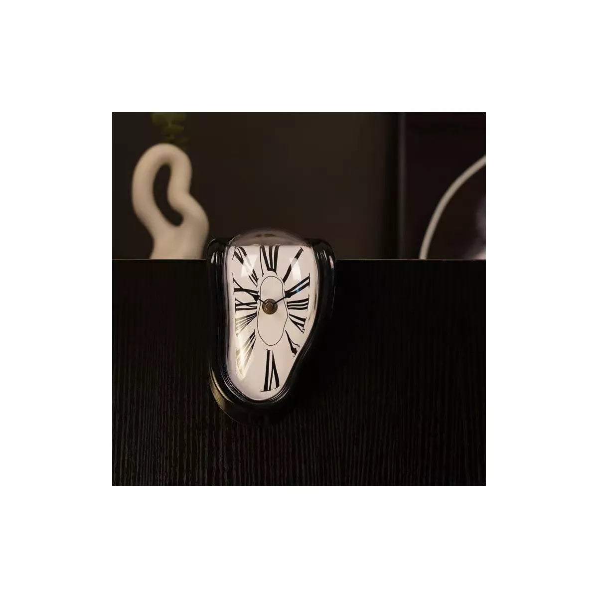 Maison Products Melting Clock, Salvador Dali Watch Melted Clock for Decorative Home Office Shelf Desk Table Funny Creative Gift